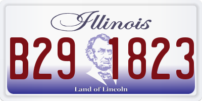 IL license plate B291823