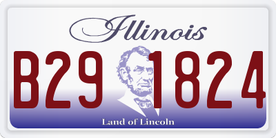 IL license plate B291824
