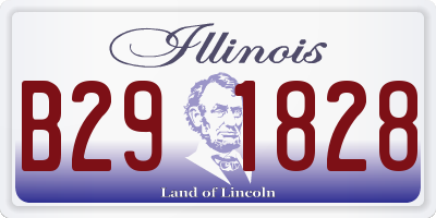IL license plate B291828