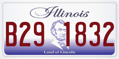IL license plate B291832
