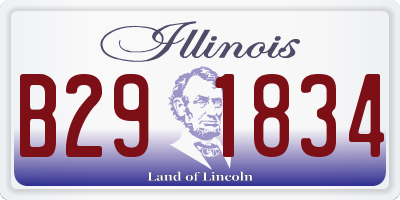 IL license plate B291834
