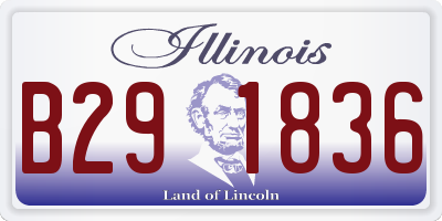 IL license plate B291836