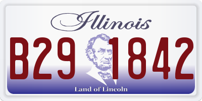IL license plate B291842