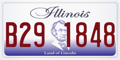IL license plate B291848