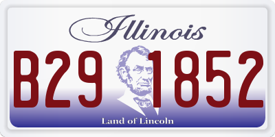 IL license plate B291852