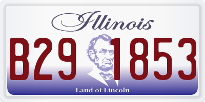 IL license plate B291853