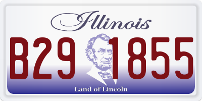IL license plate B291855