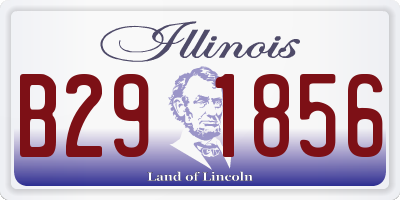 IL license plate B291856