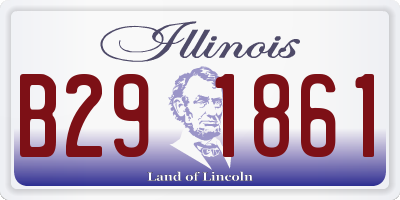 IL license plate B291861