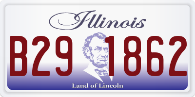 IL license plate B291862