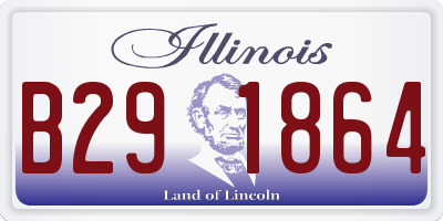 IL license plate B291864