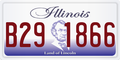 IL license plate B291866