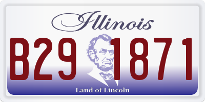 IL license plate B291871