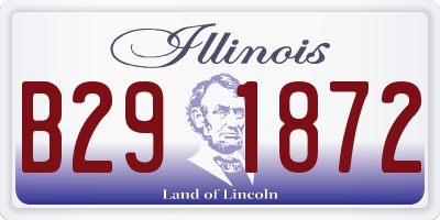 IL license plate B291872