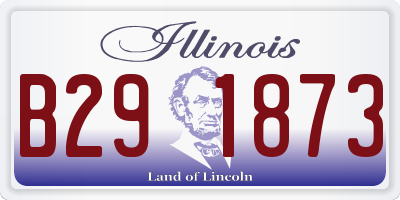 IL license plate B291873