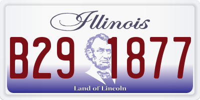 IL license plate B291877