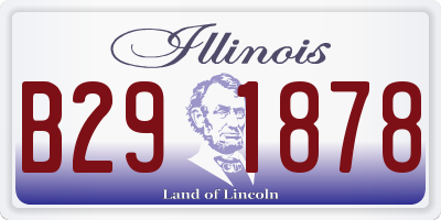 IL license plate B291878