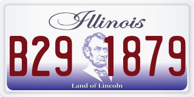 IL license plate B291879