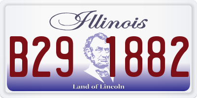 IL license plate B291882