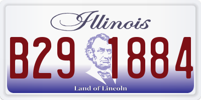 IL license plate B291884