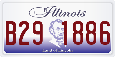 IL license plate B291886