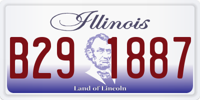 IL license plate B291887