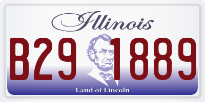 IL license plate B291889