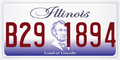 IL license plate B291894