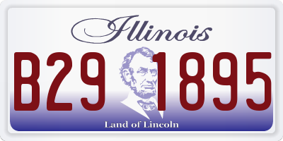IL license plate B291895