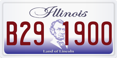 IL license plate B291900