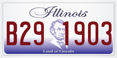 IL license plate B291903
