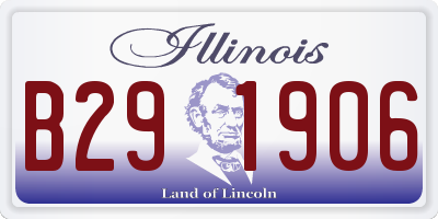 IL license plate B291906
