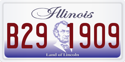 IL license plate B291909