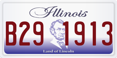 IL license plate B291913