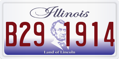 IL license plate B291914