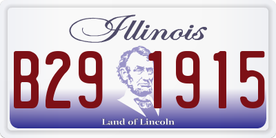 IL license plate B291915