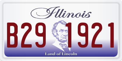 IL license plate B291921