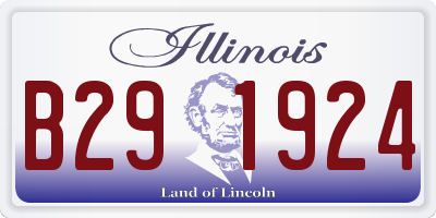 IL license plate B291924