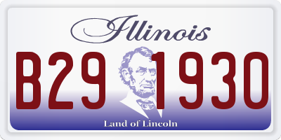 IL license plate B291930