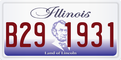 IL license plate B291931
