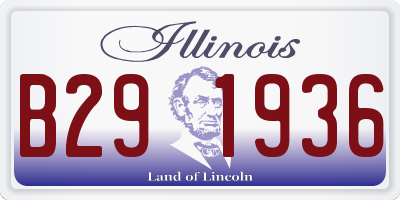 IL license plate B291936