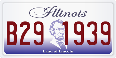 IL license plate B291939