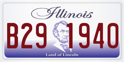 IL license plate B291940
