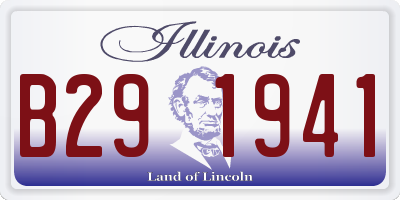 IL license plate B291941