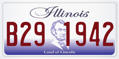 IL license plate B291942