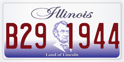 IL license plate B291944