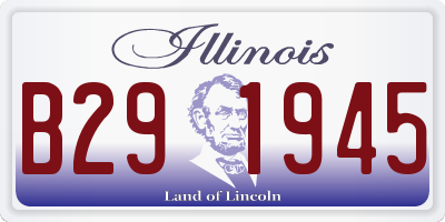 IL license plate B291945