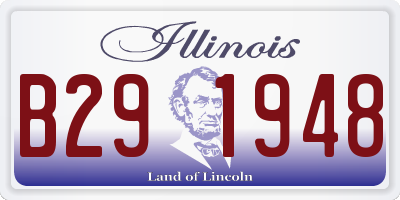 IL license plate B291948