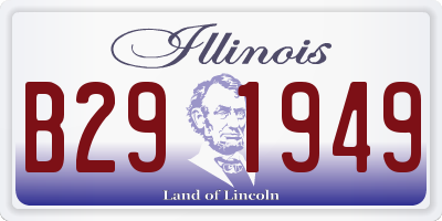IL license plate B291949