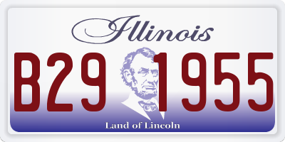 IL license plate B291955